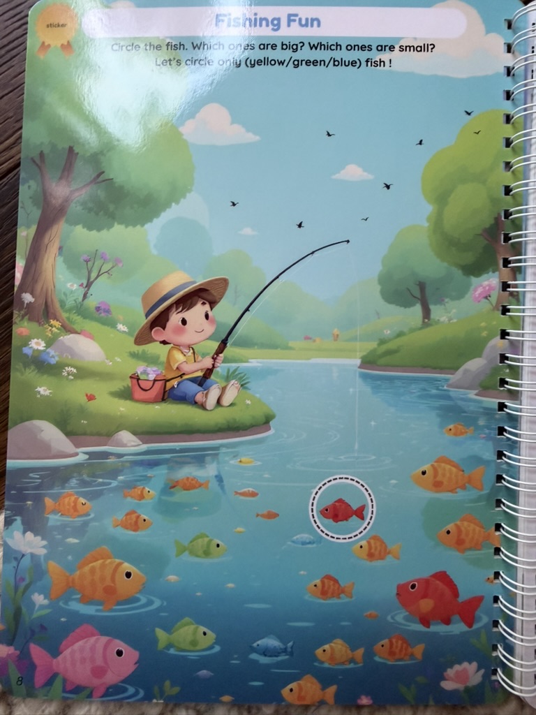 Fishing Fun — identify big and small fish
